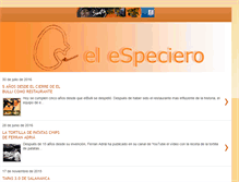 Tablet Screenshot of elespeciero.net